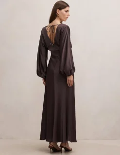 VERA DRAPED BATWING MAXI DRESS