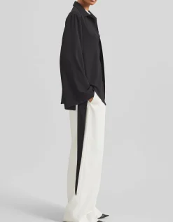 VERLIN SHEER TIE CUFF BU SHIRT