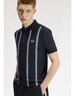 VERTICAL STRIPE POLO SHIRT