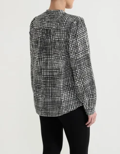 V NECK LONG SLEEVE BLOUSE