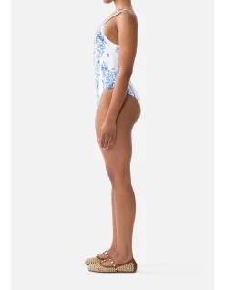 V NECK ONE PIECE W V BACK