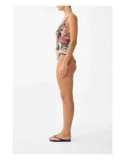 V NECK UNDERWIRE ONE PIECE W BACK CLOSURE