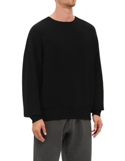 WAFFLE CREWNECK 90'S SWEATER