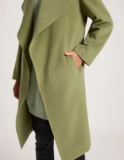 Wanderer Wool Look Longline Waterfall Coat