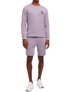 Washed Tech Cotton Sweatshirt Mauve