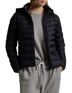 WATER-RESISTANT PACKABLE HOODED JACKET