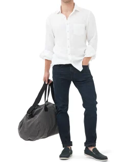 Weston Straight Blue Black Italian Denim Jeans
