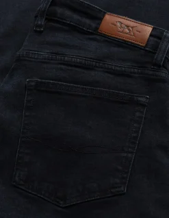 Weston Straight Fit Blue Black Italian Denim Jeans