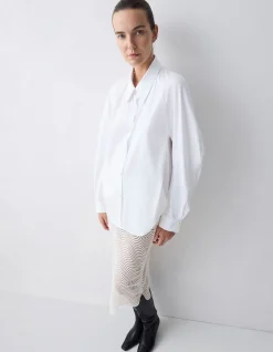 WHITE COTTON SHIRTING EVOLVE SHIRT