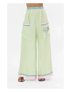 WIDE LEG TROUSER WITH FRONT POCKETS
