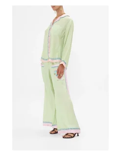 WIDE LEG TROUSER WITH FRONT POCKETS