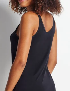 Wide Strap Satin Trim Cami