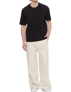 Wide Fit Pant Ecru