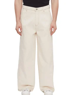 Wide Fit Pant Ecru