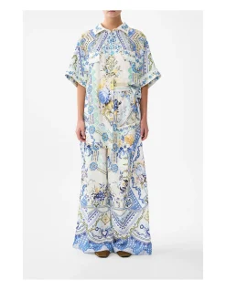 WIDE LEG TROUSER WITH FRONT POCKETS
