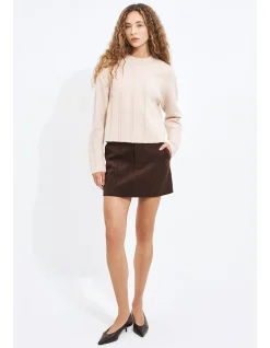 Wide Rib Knit Jumper