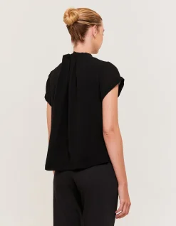 Willa High Neck Short Sleeve Top
