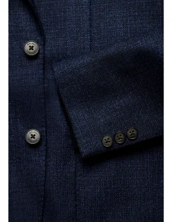 WILL BLAZER - WOOL IN BLUE TWEED