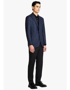 WILL BLAZER - WOOL IN BLUE TWEED