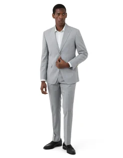 WINDOW CHECK PEAK LAPEL SUIT JACKET
