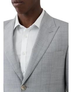 WINDOW CHECK PEAK LAPEL SUIT JACKET