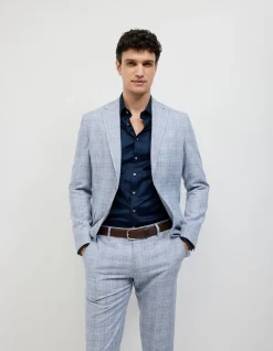 Windowpane Check Tailored Jacket