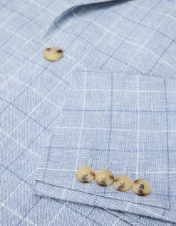 Windowpane Check Tailored Jacket