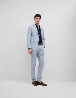 Windowpane Check Tailored Jacket