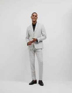 Windowpane Check Tailored Jacket
