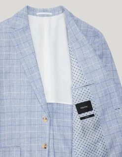Windowpane Check Tailored Jacket