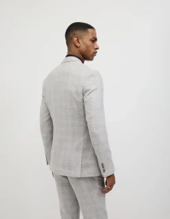 Windowpane Check Tailored Jacket