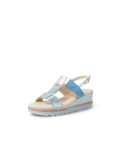 Winstall Metallic Strap Platform Sandals