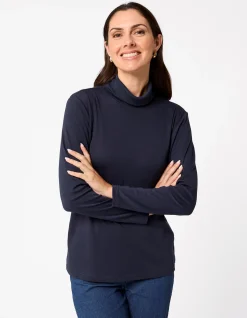 WINTERLOCK ROLL NECK SKIVVY