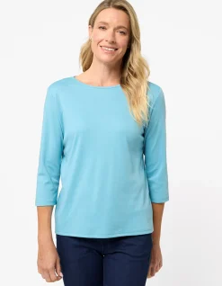 WINTERLOCK 3/4 SLEEVE TOP