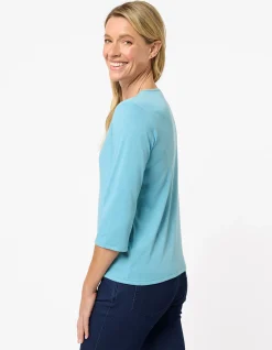 WINTERLOCK 3/4 SLEEVE TOP