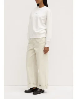 Womens Atelier Logo Fleece Antique White