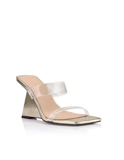 WOMEN'S Brooke Metallic Patent Leather Wedge SANDAL