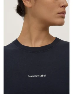 Womens Atelier Logo Tee True Navy/White