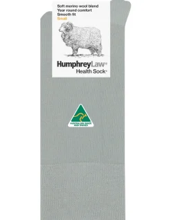 women's fine merino wool plain crew cut sock