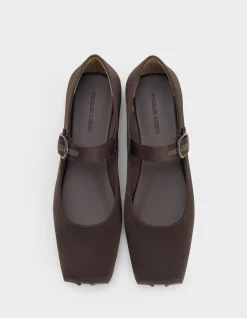 Women's Satin Mary Janes Shoes