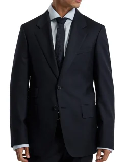 WOOL TWILL SUIT JACKET