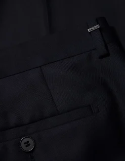 WOOL TWILL SUIT PANTS