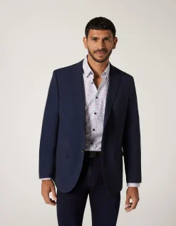 Wool Blend Regular Stretch Tailored Jacket