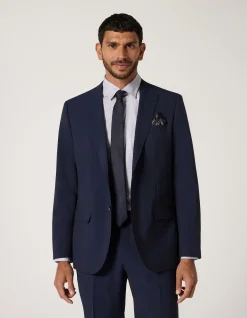 Wool Blend Regular Stretch Tailored Jacket