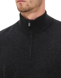 WOOL & CASHMERE 1/4 ZIP JUMPER