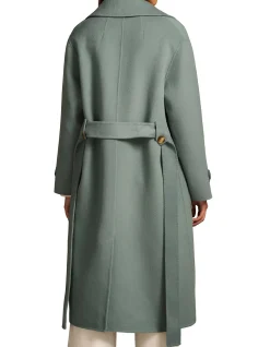 Wool Coat - Steel Blue