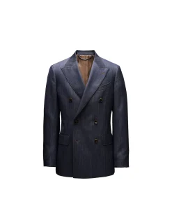 WOOL DENIM SUIT JACKET