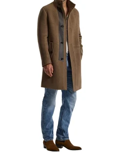 WOOLLEN FUNNEL NECK COAT