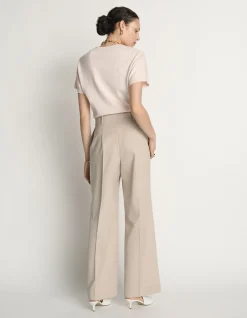 WOOL WIDE LEG PANT