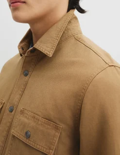 Workwear Garment Dyed Canvas Overshirt